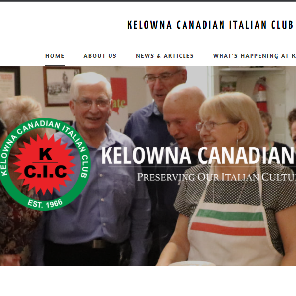 Italian Speaking Organizations in Canada - Kelowna Canadian-Italian Club
